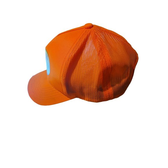 Bass Pro Shop Unisex Hat Cap Snap Back Adjustable Mesh Back Orange Gone Fishing - Picture 5 of 9